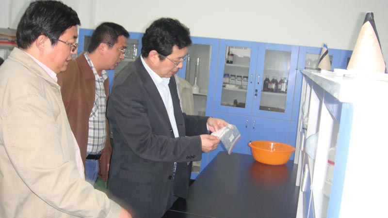 4月13日理工大學副校長王連軍來公司實驗室視察